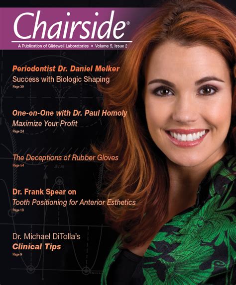 Chairside® Magazine Volume 5 Issue 2 Editor S Letter