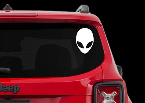 Alien Head Ufo Scifi Sci Fi Car Decal Laptop Decal Etsy