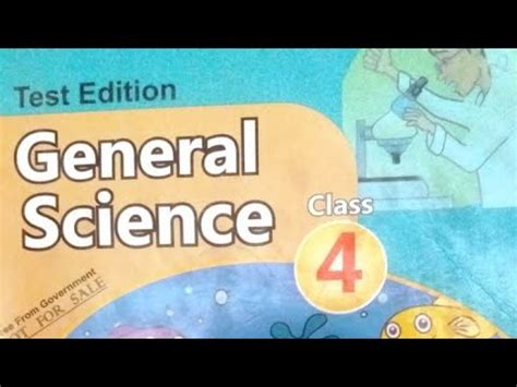 Class 4th General Science Complete KPK Govt Science Book PST CT