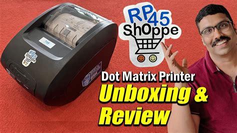 4 Inch Receipt Printer RP 45 Shoppe TVS Printer Review Hindi YouTube