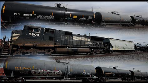 Norfolk Southern Tank Car Train D9 44CW Harrisburg Pa YouTube