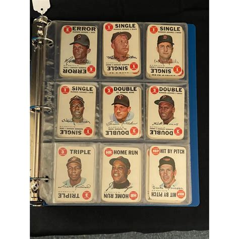 At Auction 1968 Topps Baseball Game Complete Set 33 Cards