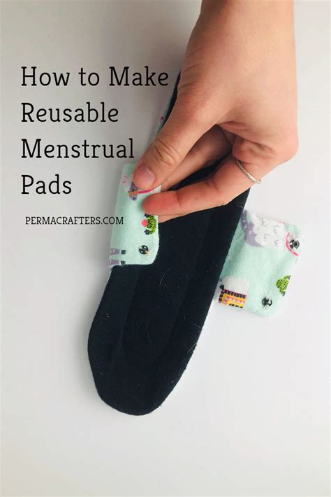 How To Make Reusable Menstrual Pads Permacrafters Reusable