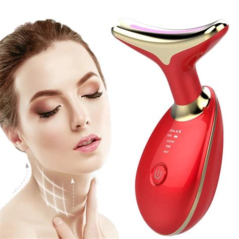 Skin Lifting Beauty Instrument Led Photon Vibration Neck Lifting