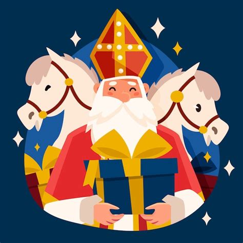 Free Vector Flat Sinterklaas Illustration