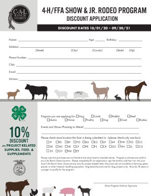 Fillable Online Livestock Area Rules All Pens Will Be Kept Clean Fax