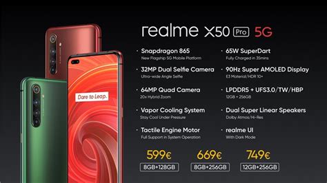 Realme X50 Pro 5G Full Specs Price And Reviews