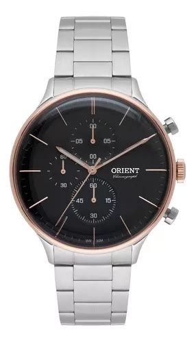 Reloj pulsera Orient Cronógrafo Mtssc012 de cuerpo color plata para