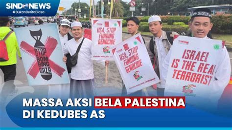 Massa Gelar Aksi Bela Palestina Mulai Bergeser Dari Istiqlal Ke Kedubes