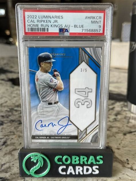 Topps Luminaries Home Run Kings Autographs Blue Hrk Cr Cal