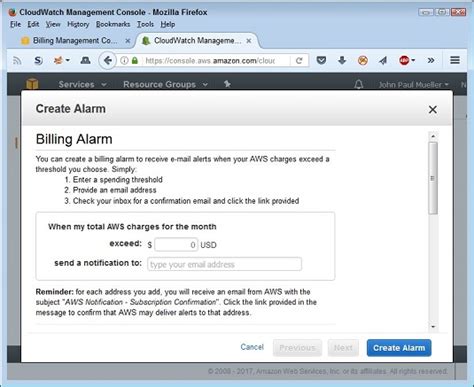 How To Set Billing Alerts For Aws Services Dummies