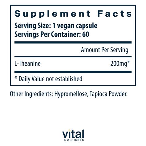 L- Theanine 200mg | 60 Capsules | Best Quality L-Theanine Supplements