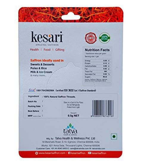 Kesari Saffron 0 5 Gm Buy Kesari Saffron 0 5 Gm At Best Prices In