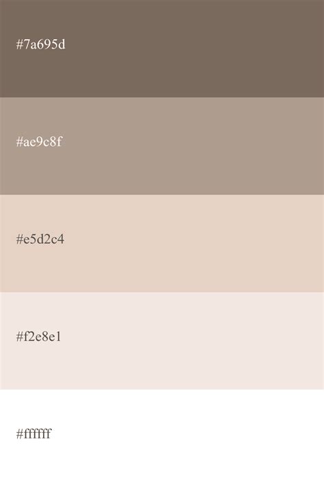 Paleta de cores Nude códigos combinações