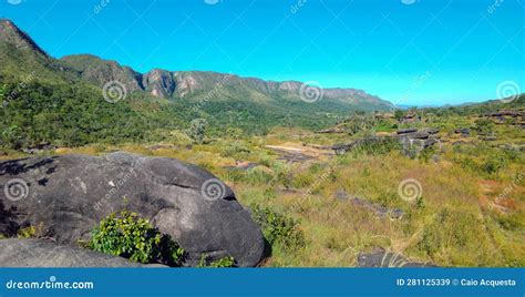 Mountain Landscape At Chapada Dos Veadeiros National Park In Goias