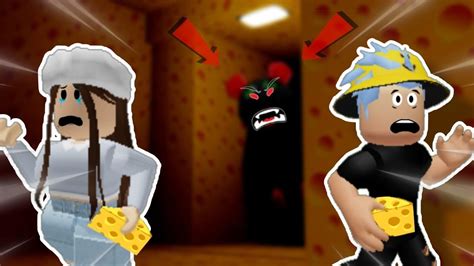 FUJA DO RATO GIGANTE ROBLOX Cheese Escape Horror YouTube