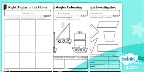 Planit Maths Y Properties Of Shapes Right Angles Home Learning