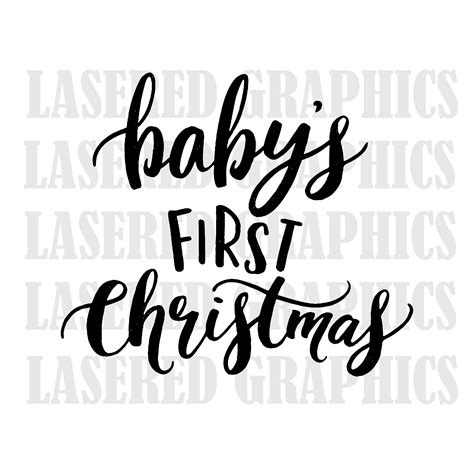 Baby S First Christmas SVG Baby S 1st Christmas Svg Etsy