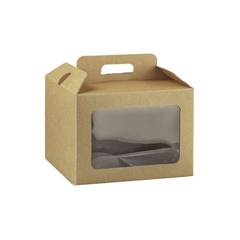 Caja Cart N Kraft Con Ventana Diferentes Medidas Disponibles Cajas