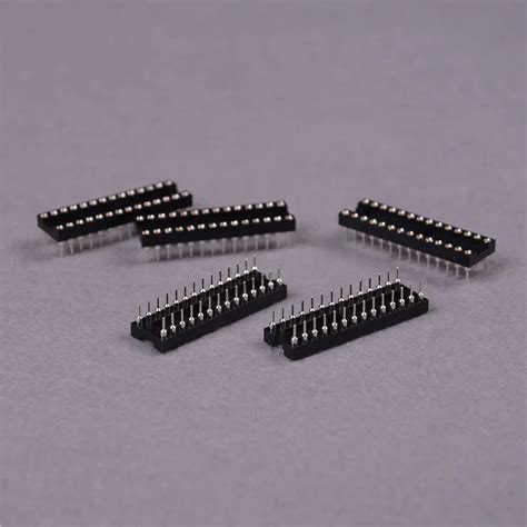 Pcs Round Hole Pin Dip Sip Round Ic Sockets Adaptor Solder Type Ic