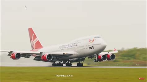 Butter Landing Boeing 747 Virgin Atlantic Youtube