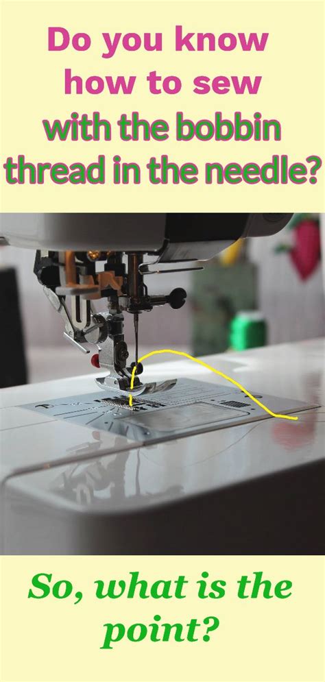 A Sewing Machine With The Words Do You Know How To Sew With The Bobbin