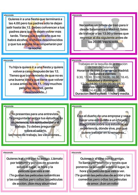 Juego De Roles Ejemplo Y Propuesta De Role Play Para Clase De Ele Artofit