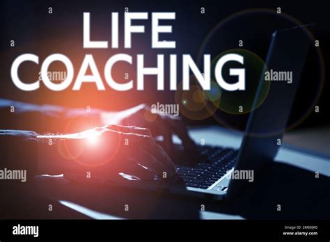 Inspiration Showing Sign Life Coaching Internet Concept Improve Lives