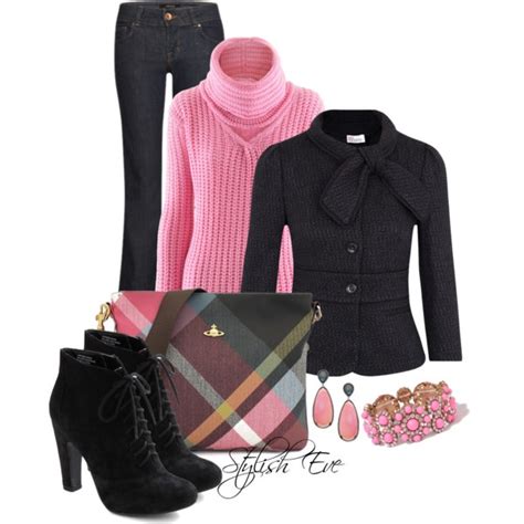 Black Pink Outfit By Stylisheve On Polyvore Fashion Stylish