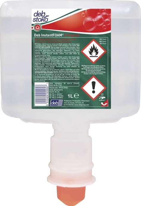 Deb Hånddesinfektion Instantfoam Complete 3×1 Ltr 1000ml • Pris