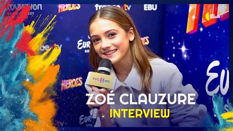 Interview with Zoé Clauzure WINNER of Junior Eurovision 2023 YouTube