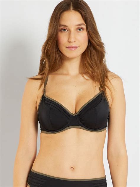 Sujetador De Bikini Sans Complexe Negro Caqui Kiabi 35 00