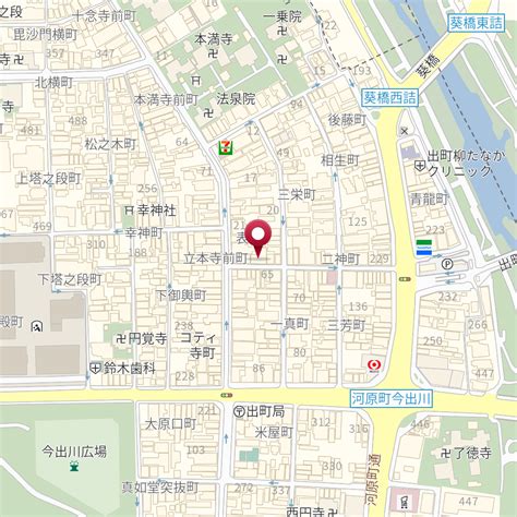 京都府京都市上京区寺町通今出川上る東入表町25 の地図 Mapfan