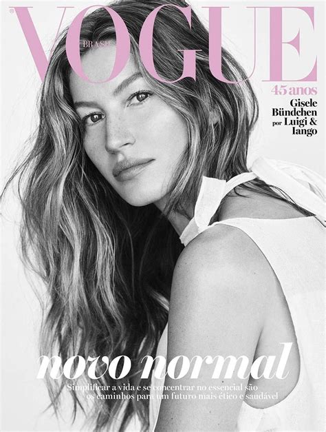 Gisele Bündchen covers Vogue Brazil May 2020 by Luigi Iango