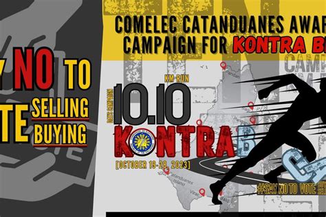 Pia Comelec Catanduanes Launches ‘10 10 Kontra Bigay Campaign