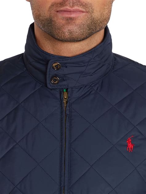 Polo Ralph Lauren Barracuda Quilted Jacket In Blue For Men Lyst