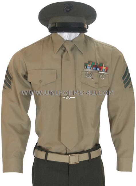 Usmc Male Enlisted Service Dress Uniform A B And C