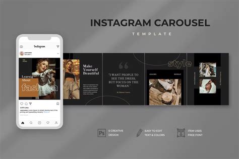 15 Best Fashion Instagram Carousel Templates PSD PSD Design