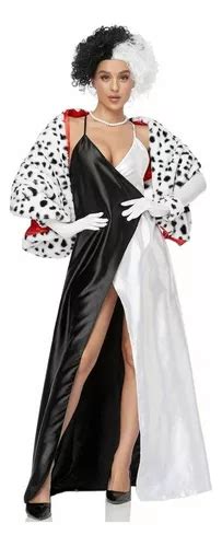 Disfraz Cosplay De Cruella De Vil De Halloween Para Mujer Meses Sin Interés