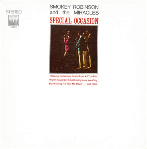 Smokey Robinson And The Miracles Special Occasion Releases Discogs