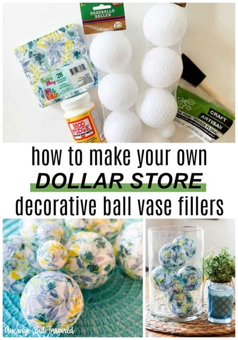 Dollar Store Diy Decorative Ball Vase Fillers Average But Inspired