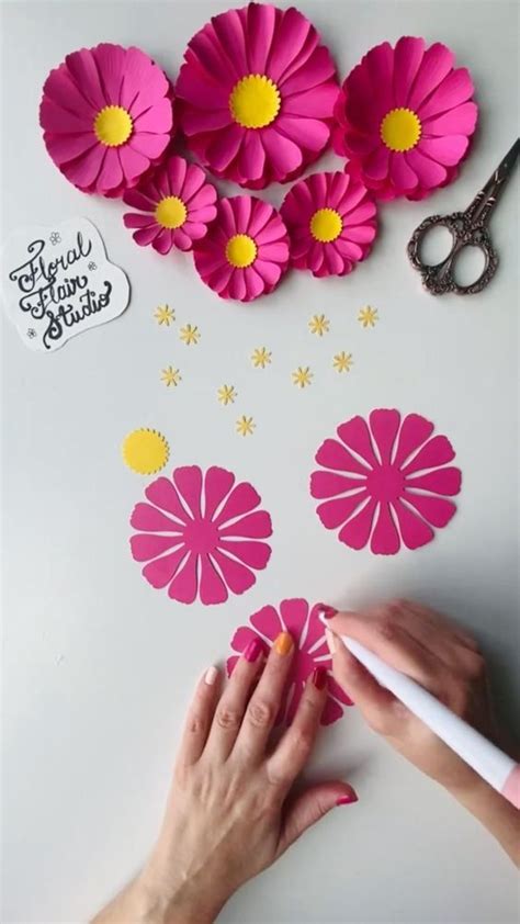 Paper Craft Flower Ideas Easy Paper Craft Free Tutorial Ideas In