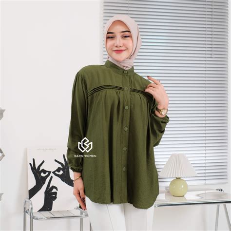 Jual Barswomen Luna Shirt Baju Atasan Wanita Terbaru Blouse Korean