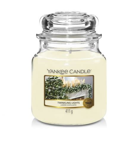 Yankee Candle Twinkling Lights Mittleres Glas G Duftkerze