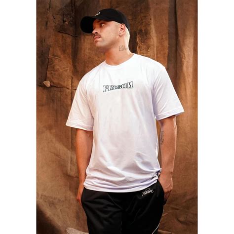 Camiseta Streetwear Prison Whiteand Black Distorted Branca Branco