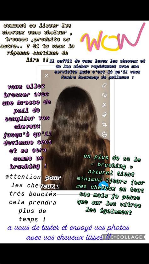 Épinglé par Élise sur coiffure Comment lisser ses cheveux Lisser ses