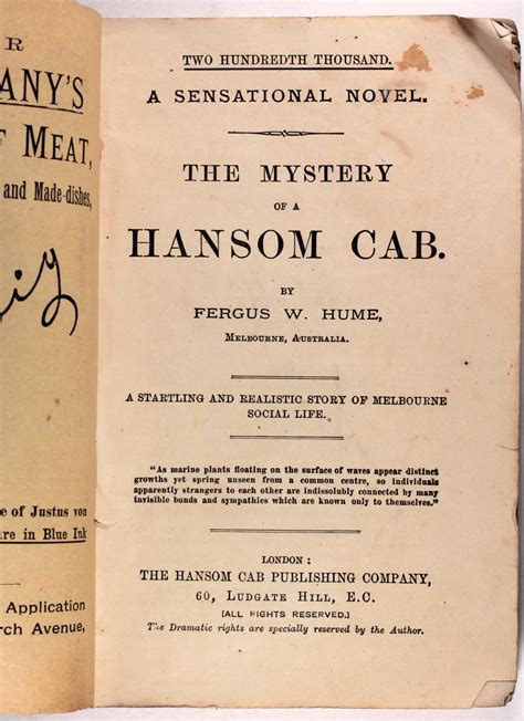 Hansom Cab Mystery Tumblr Gallery