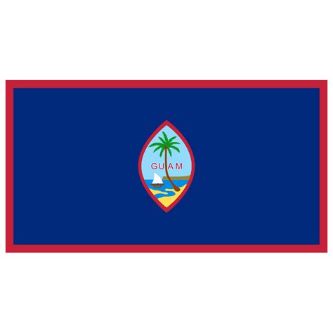 Gu Guam Flag Icon Public Domain World Flags Iconpack Wikipedia Authors