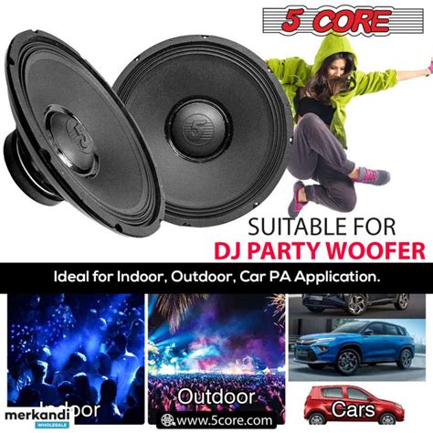 5 Core 15inch PA DJ Bass Surround Subwoofer With 350W RMS 3500W PMPO