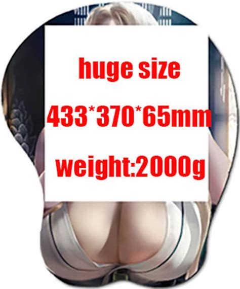Custom Made Anime 3D Oppai Boob Mouse Pad Wrist Rest Etsy